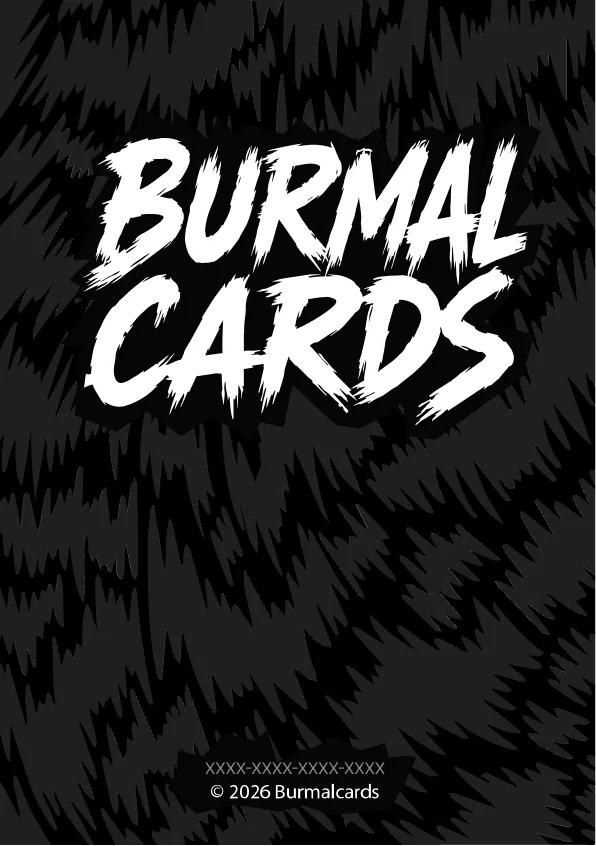Рубашка карточки BURMALCARDS